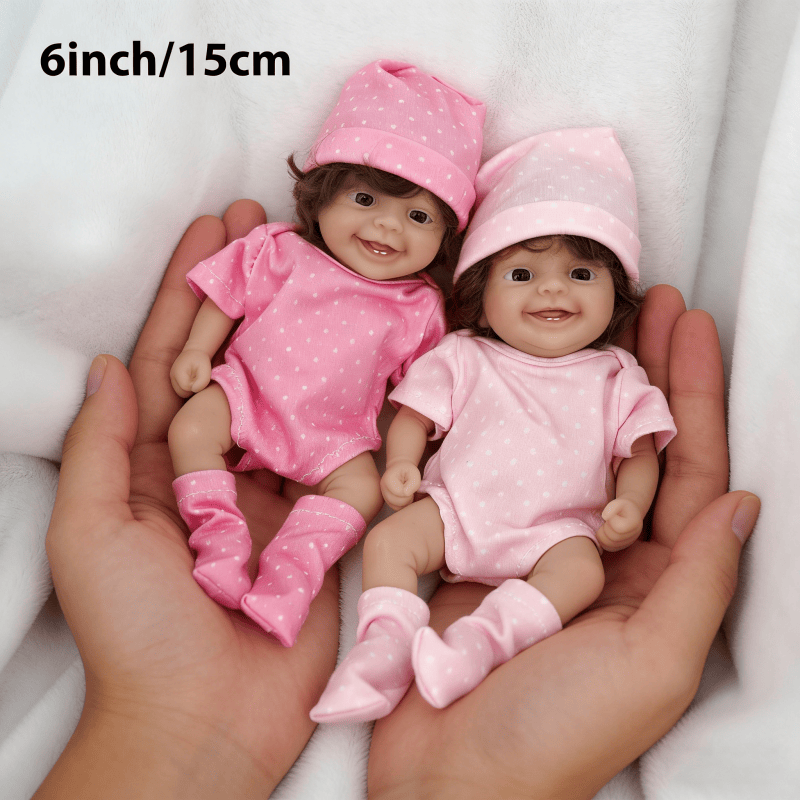 Reborn Baby Doll Silicone Realistic - Bambola Reborn Mini Carina da 6