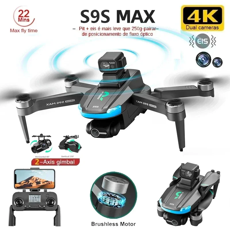 Fpv Brushless Rc Drone 4K - NUOVO S9S MAX MINI Drone 4K