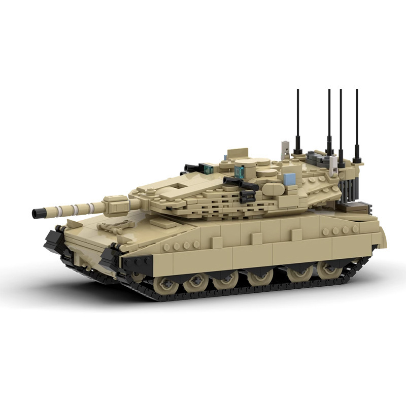 Lego Compatible Military Tank - Blocchi del Carro Armato Merkava Mk4,