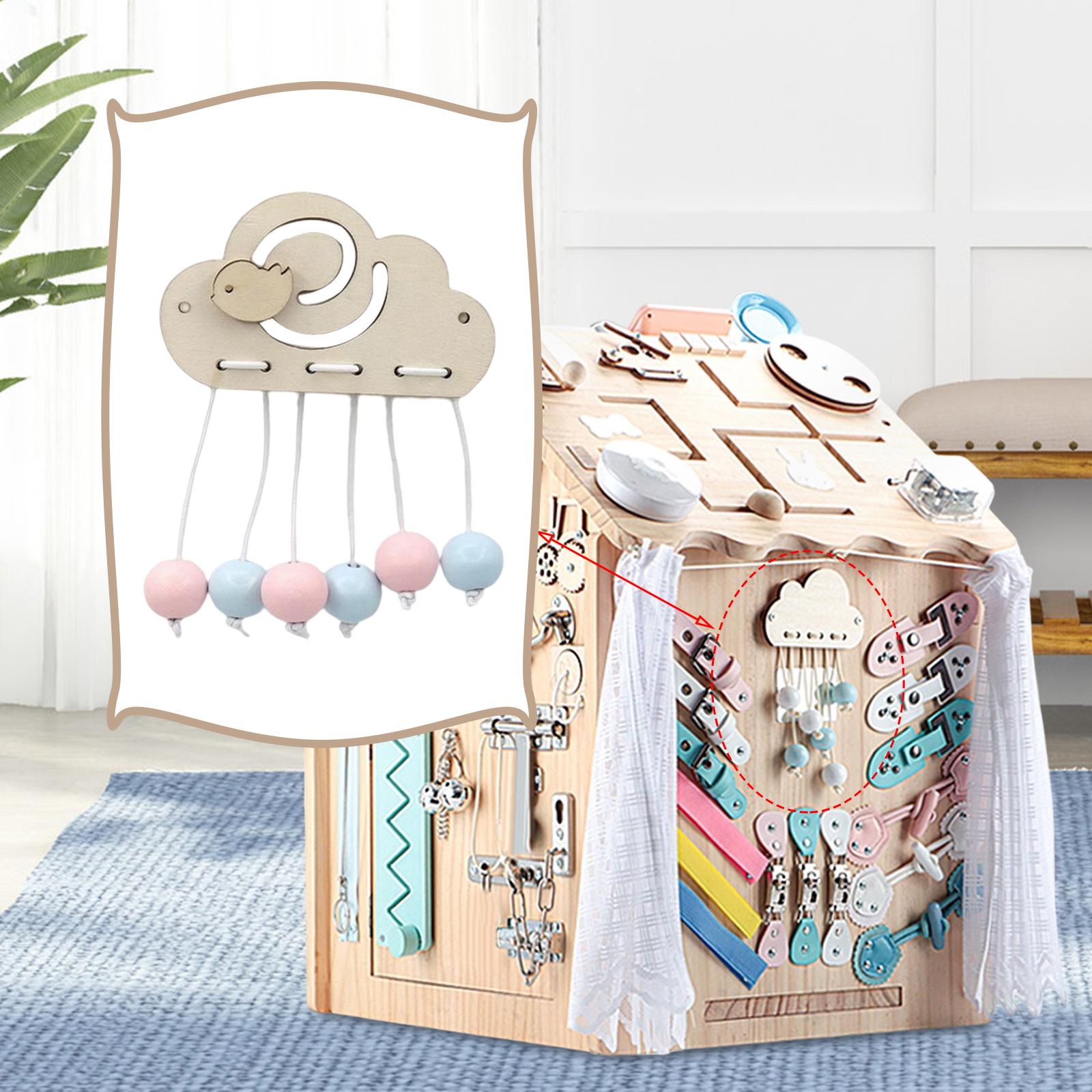 Montessori Wooden Busy Board Toddler - Materiale per pannello sensoriale Montessori, accessori