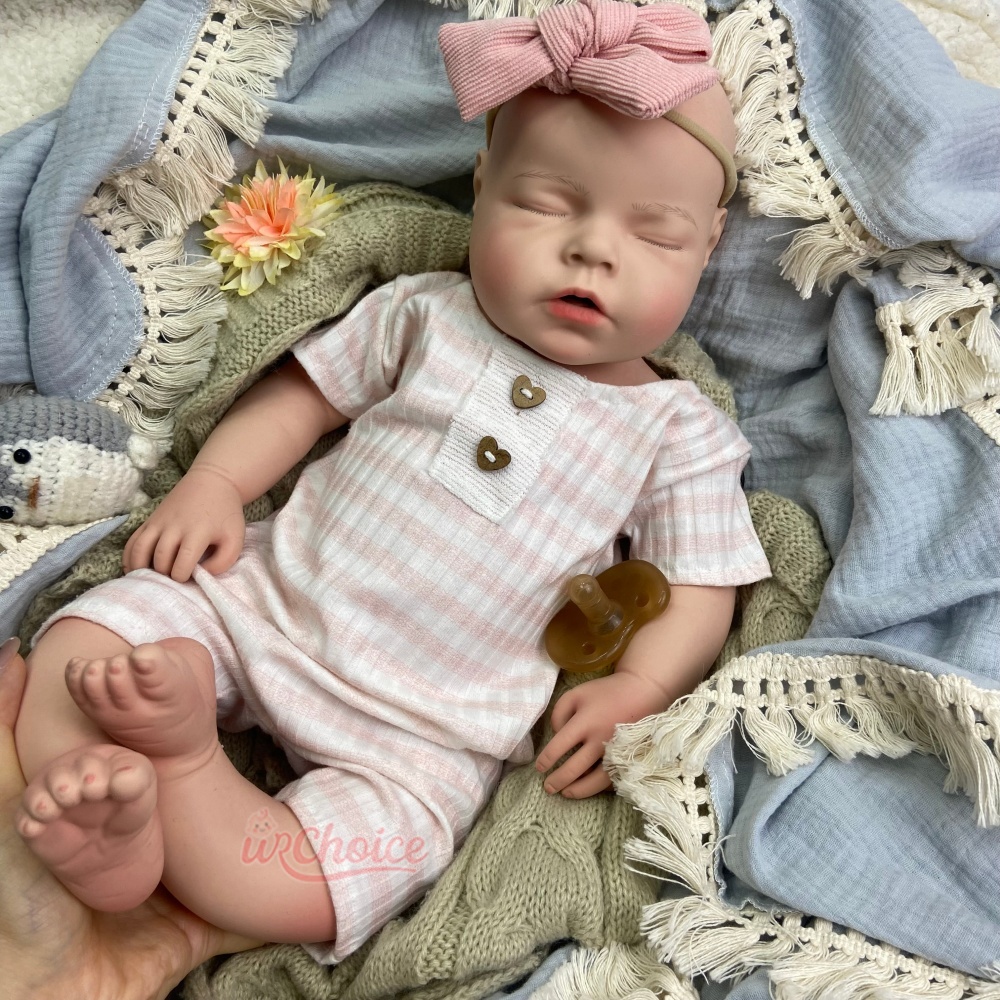 Reborn Baby Doll Silicone Realistic - Bambola realistica in silicone, 20 pollici,