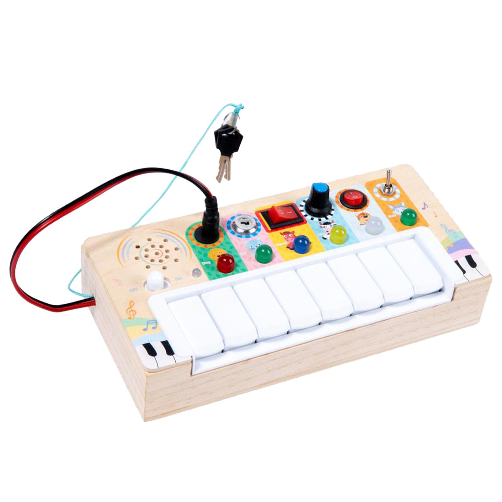 Pianoforte in Legno con Interr - Montessori Wooden Busy Board Toddler recensione e prezzo