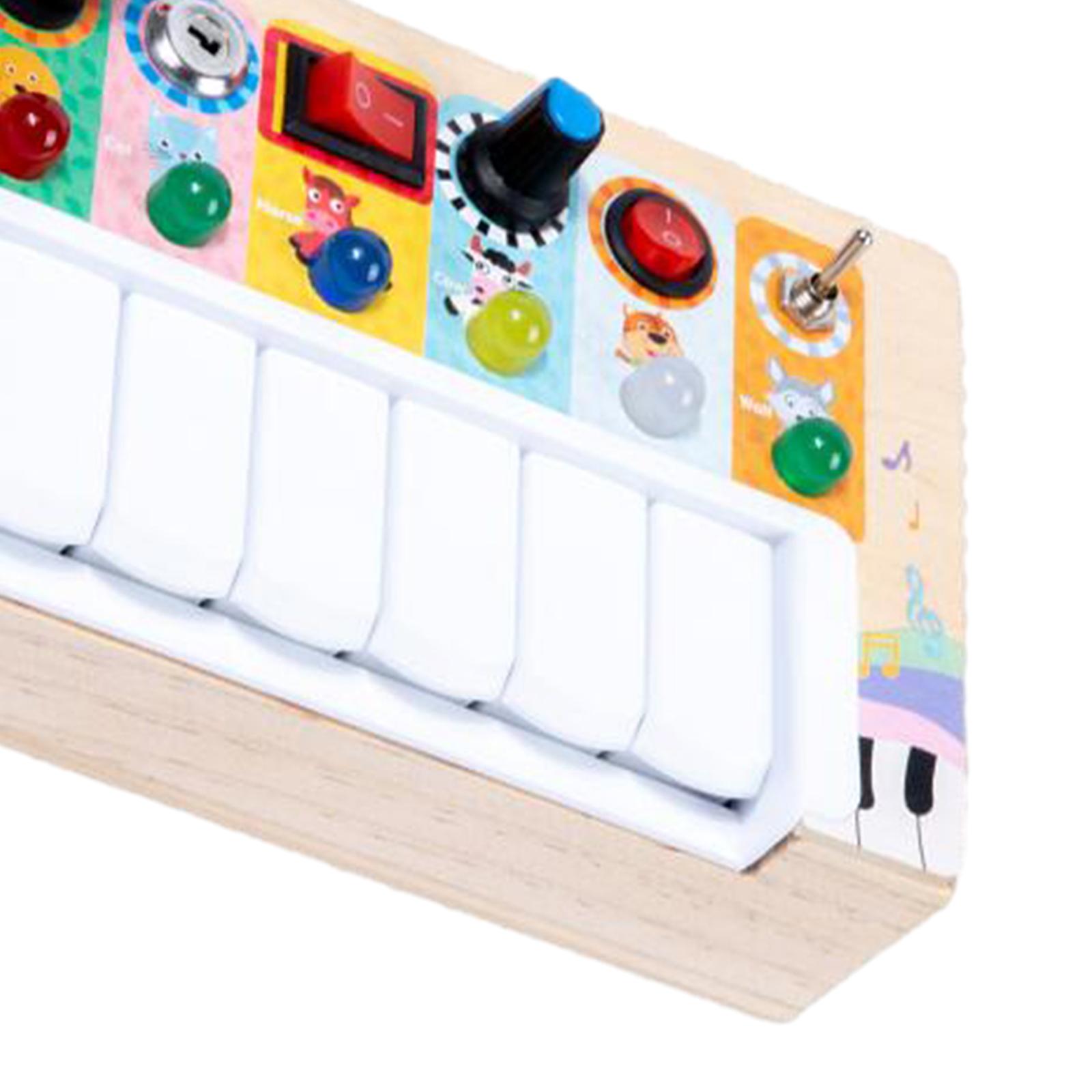 Pianoforte in Legno con Interr - Montessori Wooden Busy Board Toddler recensione e prezzo