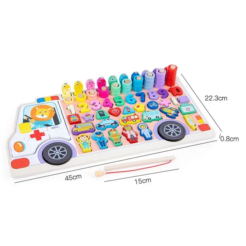 Giocattoli in legno Montessori - Montessori Wooden Busy Board Toddler recensione e prezzo
